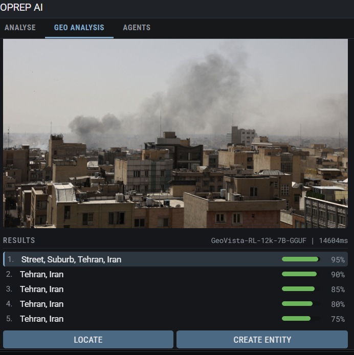 Vision-assisted image geolocation analysis